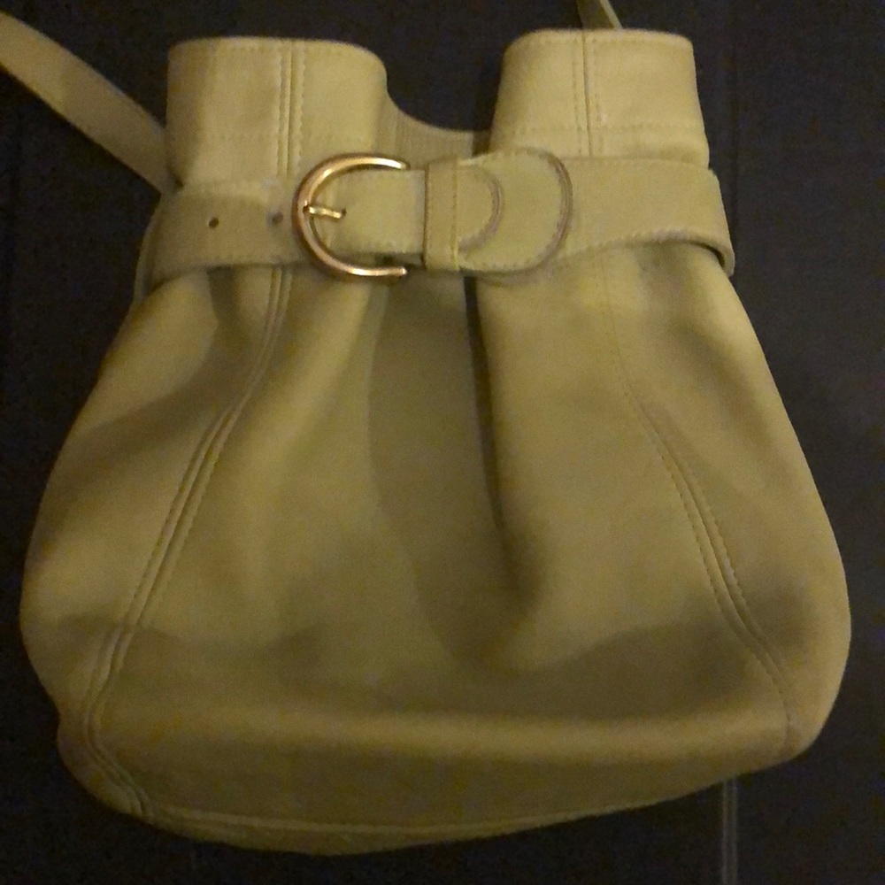 Vintage Lime Coach Soho Small Bucket Bag